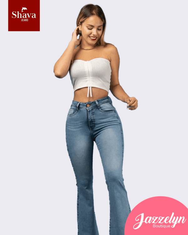 Pantalón Flared Jean Emilia