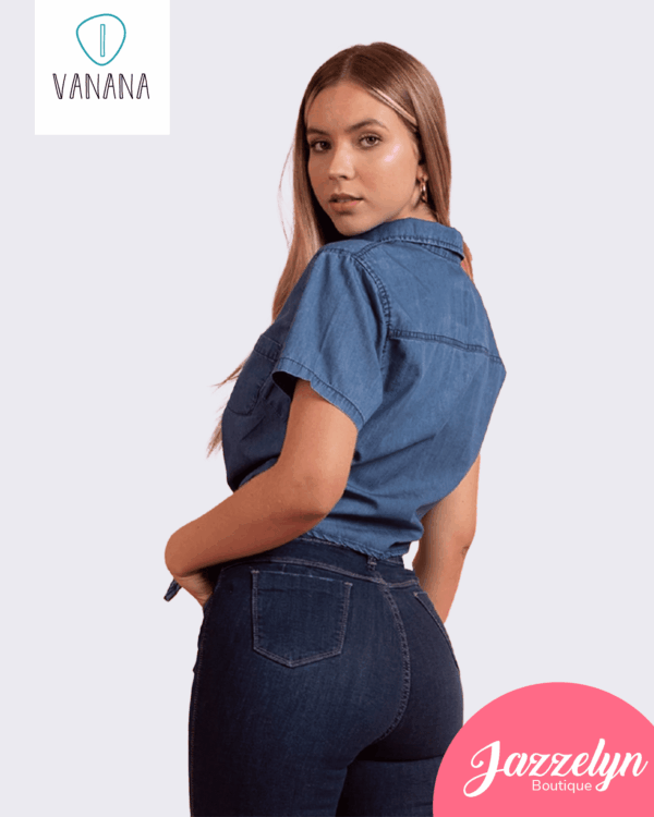 Camisa Jeans Ivanana Azul