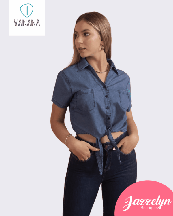 Camisa Jeans Ivanana Azul
