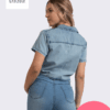 Camisa Jeans Ivanana Celeste