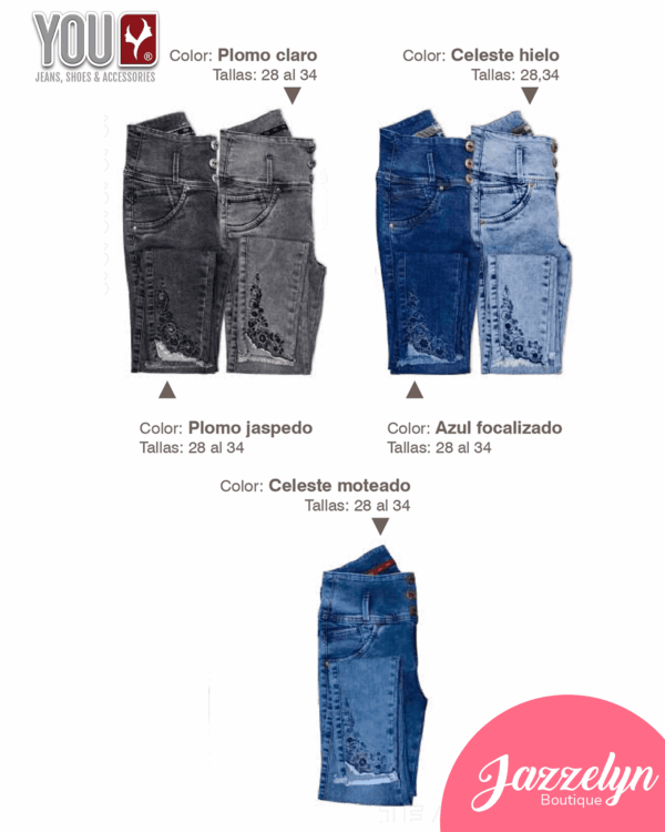 Pantalón Diseño floreado - 3 botones