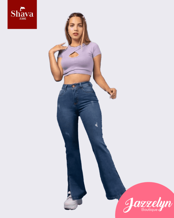 Pantalón Flare Jeans Damagy