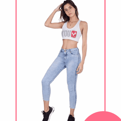 Pantalón Tobillero - 1 botón - bolsillo