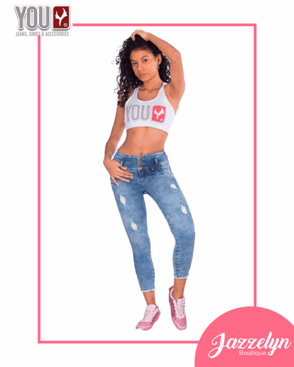 Pantalón Tobillero2 - 3 botones - rasgado